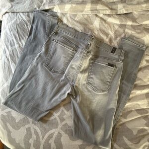 7 for all Mankind Skinny Jeans in Grey